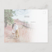 すぐにスミス結婚式になる日付を保存 案内ポストカード (裏面)