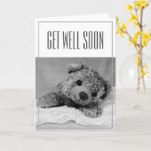 すぐにテディベアが元気になる カード (黄色い花)