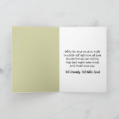 すぐにトイレに座った不機嫌感じな犬が良い カード (内部)