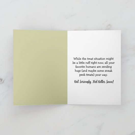 すぐにトイレに座った不機嫌感じな犬が良い カード (内部)