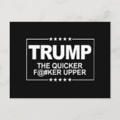 すぐにトランプを終わらせろ - 反トランプの看板 - 反 ポストカード (正面)