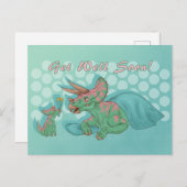 すぐにトリケラトプスを回復する ポストカード (正面/裏面)