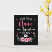 すぐにナナになるEst 2026マザーズDay Tシャツ カード (黄色い花)