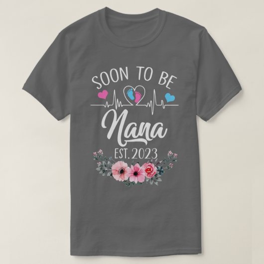 すぐにナナエスト2023年フローラ妊娠を発表する Tシャツ (デザイン正面)
