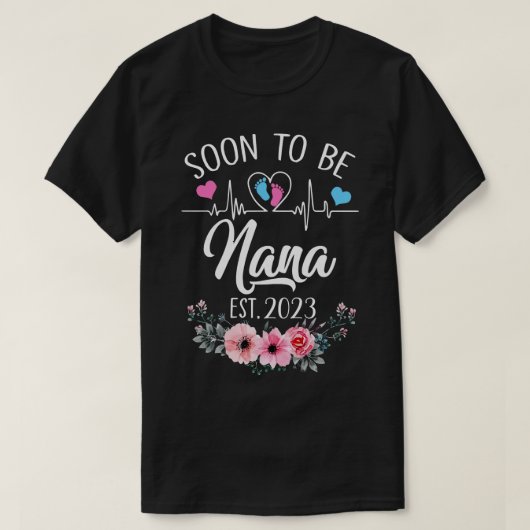 すぐにナナエスト2023年フローラ妊娠を発表する Tシャツ (デザイン正面)