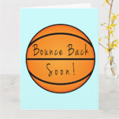 すぐにバスケットボールに戻る カード (黄色い花)