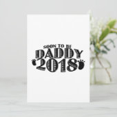 すぐにパパになる2018新しい父のギフト父の日 カード (スタンド正面)