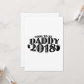 すぐにパパになる2018新しい父のギフト父の日 カード (正面/裏面インサイチュ)