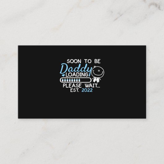 すぐにパパになる2022父の日に初めて 名刺 (正面)