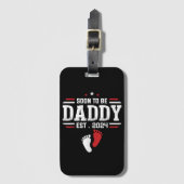 すぐにパパになる2024新しいパパ2024初めてのパパ ラゲッジタグ (正面縦)