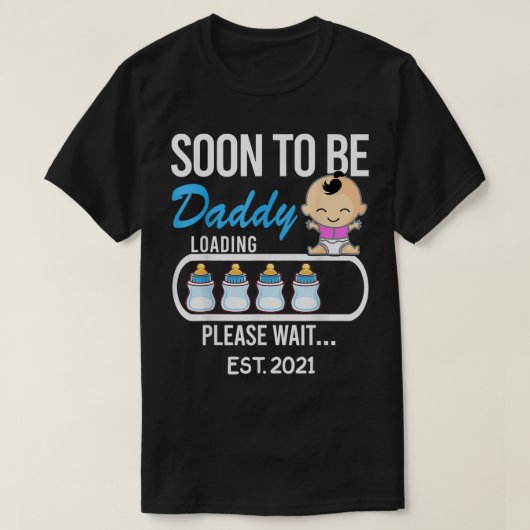 すぐにパパESTになる Tシャツ (デザイン正面)