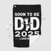 すぐにパパEst 2025新しいパパになる ゴルフタオル (インサイチュ)