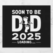 すぐにパパEst 2025新しいパパになる ビールラベル (シングルラベル)