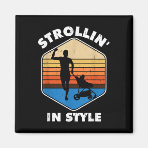 すぐにパパStrollin'スタイル父おもしろいで マグネット
