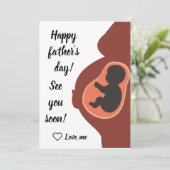 すぐにパーソナライズされたパパ、幸せな父の日ホーになる シーズンカード (スタンド正面)