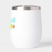 すぐにパーソナライズされたメッセージフローラ白 (背面)