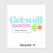 すぐにパーソナライズされたメッセージフローラ白 シール (シート)