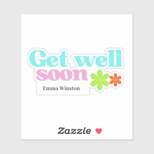 すぐにパーソナライズされたメッセージフローラ白 シール (シート)