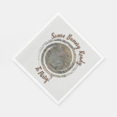 すぐにパーティーブラウンバニープンユーモア集まり スタンダードランチョンナプキン (角)