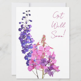 すぐにピンク色の紫かわいらし色のフローラシンプルおもしろいを取得 シーズンカード