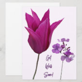 すぐにフローラピンク紫のフローラ愛おもしろいを取得 シーズンカード (正面/裏面)