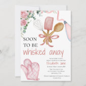 すぐにブライダルシャワー遠くにの招待状を泡立てる 招待状 (正面)