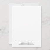 すぐにブライダルシャワー遠くにの招待状を泡立てる 招待状 (裏面)