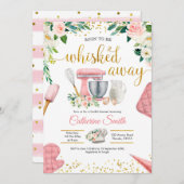 すぐにブライダルシャワー遠くに招待状を泡立てる 招待状 (正面/裏面)