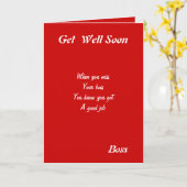 すぐにボスグリーティングカード カード (黄色い花)