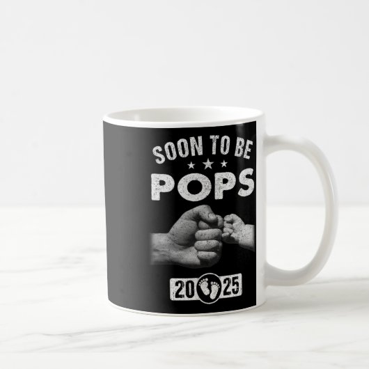 すぐにポップEst 2025父親の日に初めてNe コーヒーマグカップ (右)
