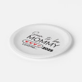 すぐにママになる2025バレンタインデー妊娠 ペーパープレート (アングル)