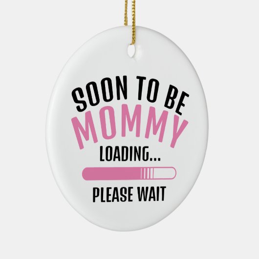 すぐにママの積込み妊娠発表になる セラミックオーナメント (右)