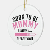 すぐにママの積込み妊娠発表になる セラミックオーナメント (左)