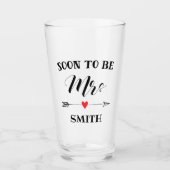 すぐにミセス名パーソナライズされた大人エプロン タンブラーグラス (正面)