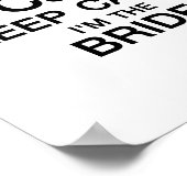 すぐにミセス・バチュラーパーティ・ブライド・チーム結婚の ポスター (角)