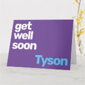 すぐにミニマル紫シンプルになモダンる カード (黄色い花)