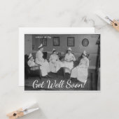 すぐにヴィンテージナースグリーティングカード カード (正面/裏面インサイチュ)