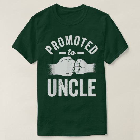 すぐに伯父に昇進する妊娠の発表 Tシャツ (デザイン正面)