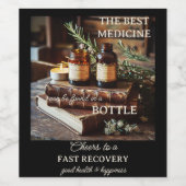 すぐに健康になる ワインラベル (シングルラベル)