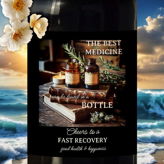 すぐに健康になる ワインラベル