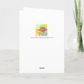 すぐに元気な水彩花を得る カード (裏面)