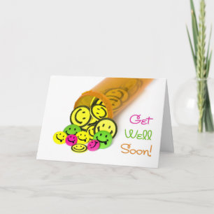 すぐに元気になる幸せな顔 カード