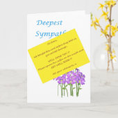 すぐに元気になれおもしろいる カード (黄色い花)