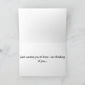 "すぐに元気に"ブッシュのグリーティングカード – 笑わされる- カード (内部)