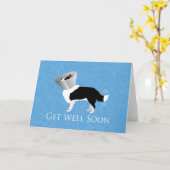 すぐに元気を出縁どす- Collie Male カード (黄色い花)