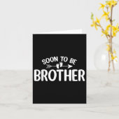 すぐに兄弟妊娠おもしろい発表Br カード (黄色い花)