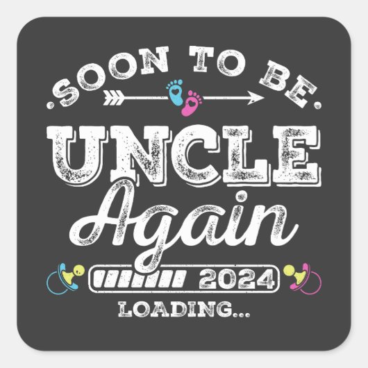 すぐに再び叔父になる2024のロード スクエアシール (正面)