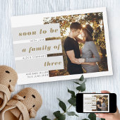 すぐに写真の文字ブロックの重なり妊娠 案内状