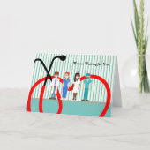 すぐに医療従事者と結腸内視鏡検査が行われる サンキューカード (正面)