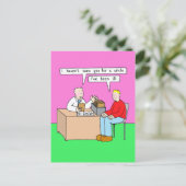 すぐに医者のオフィスでユーモアを解く ポストカード (スタンド正面)